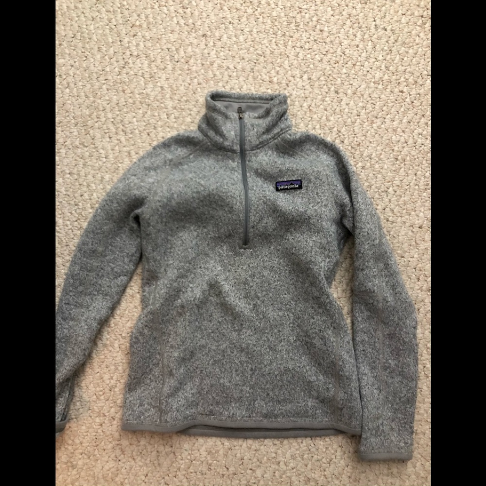 Grey Patagonia quarter zip